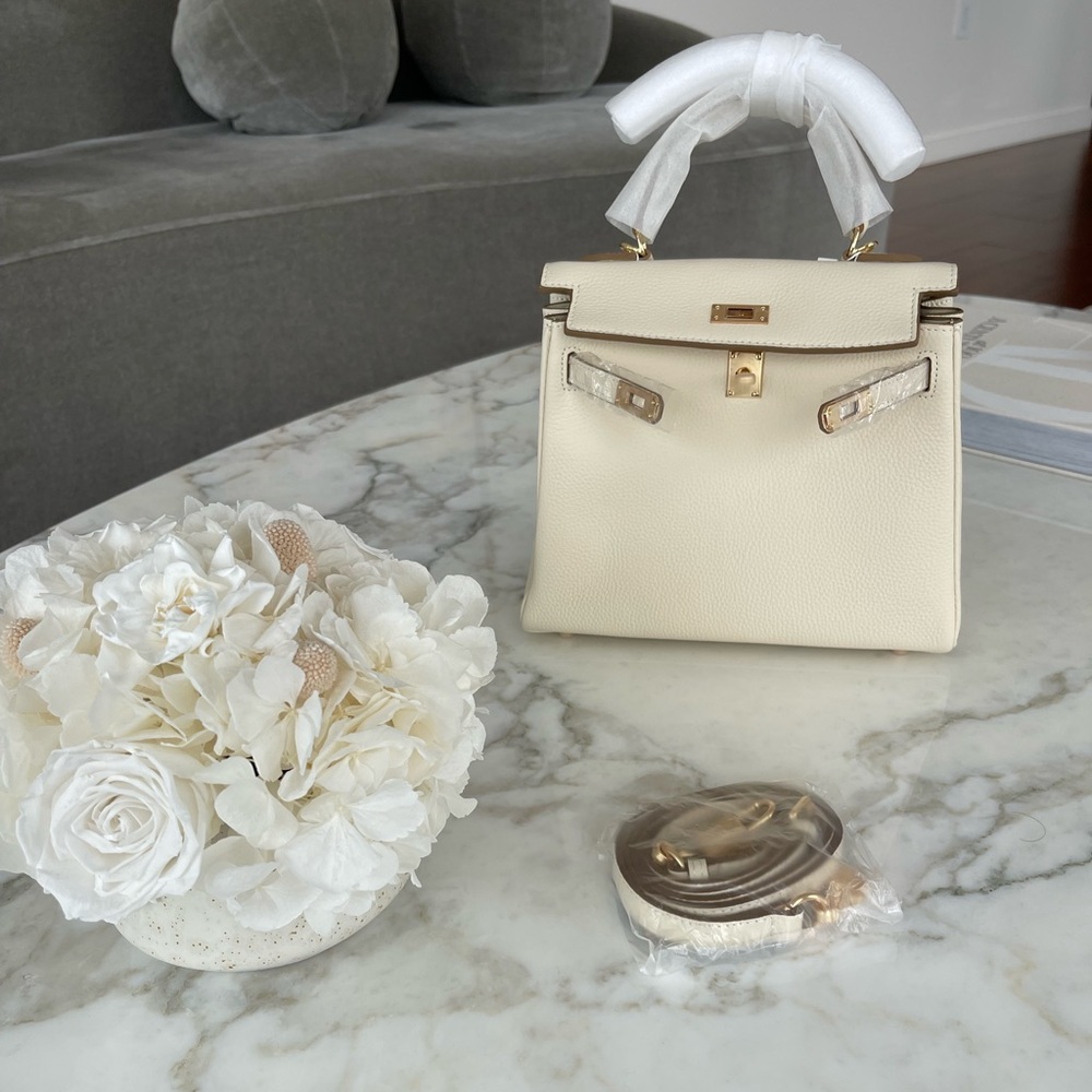 Kelly 25 Togo Retourne inspired bag
